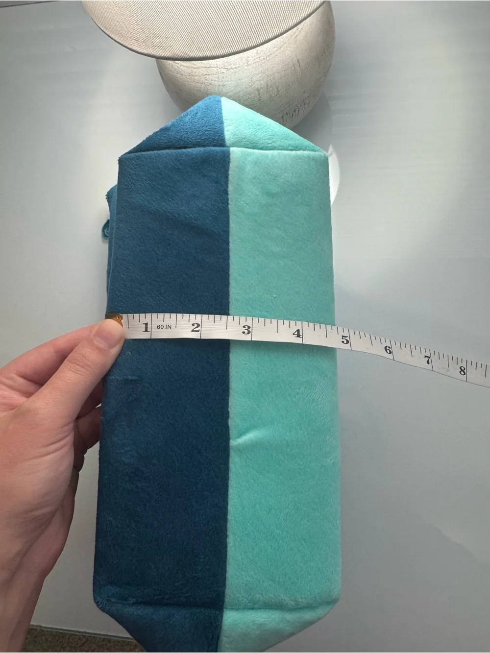Juicy Couture Teal Mint Blue Velour Velvet Cosmetic Bag Soft Rhinestone
